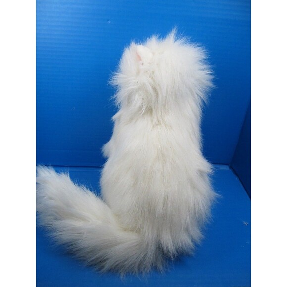 Vtg A&A Plush Inc Stuffed Animal Sitting Fluffy Kitty Cat Persian Realistic 12" - Picture 3 of 7